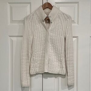 Banana Republic Cream high neck cardigan